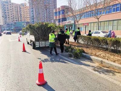 兰考县园林中心 突出精细管护 园林绿化“绣”出城市风采